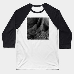 Big Tropical Fig Tree Roots Baseball T-Shirt